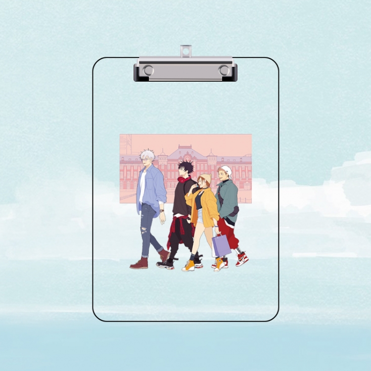 Jujutsu Kaisen Double-sided pattern acrylic board clip writing board clip pad 31X22CM price for 2 pcs