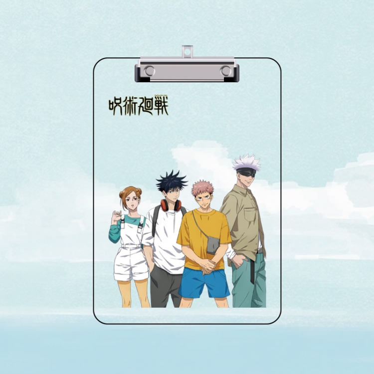 Jujutsu Kaisen Double-sided pattern acrylic board clip writing board clip pad 31X22CM price for 2 pcs
