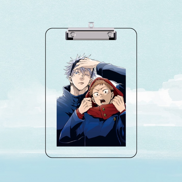 Jujutsu Kaisen Double-sided pattern acrylic board clip writing board clip pad 31X22CM price for 2 pcs
