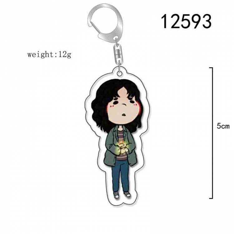 Stranger Things Anime Acrylic Keychain Charm  price for 5 pcs 12593