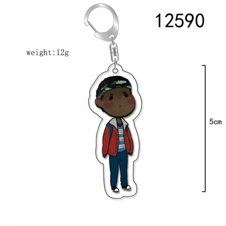 Stranger Things Anime Acrylic Keychain Charm  price for 5 pcs 12590