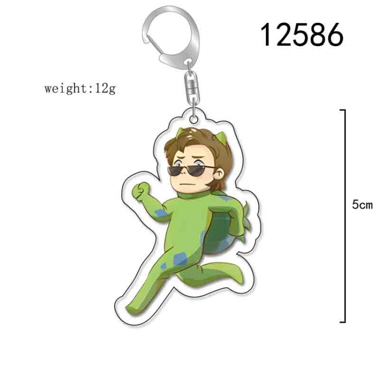 Stranger Things Anime Acrylic Keychain Charm  price for 5 pcs 12586