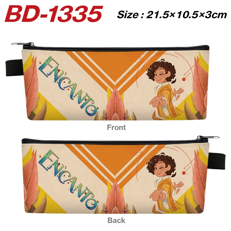 full house of magic Anime Peripheral PU Leather Zipper Pencil Case Stationery Box 21.5X10.5X3CM BD-1335