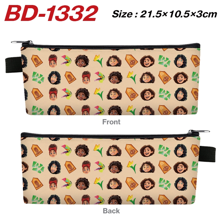 full house of magic Anime Peripheral PU Leather Zipper Pencil Case Stationery Box 21.5X10.5X3CM BD-1332