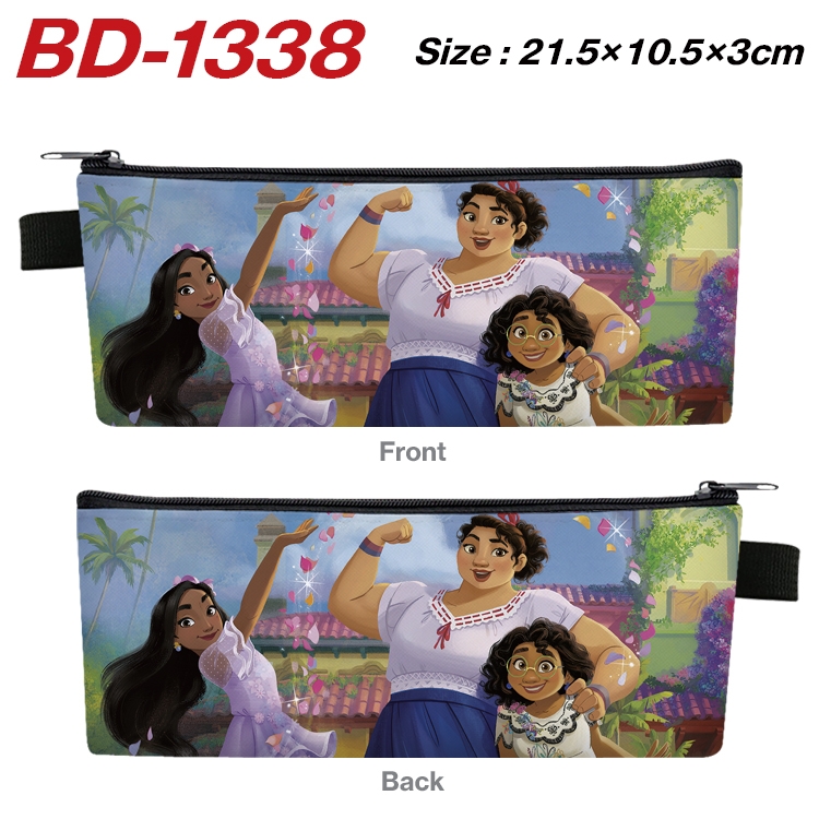 full house of magic Anime Peripheral PU Leather Zipper Pencil Case Stationery Box 21.5X10.5X3CM BD-1338