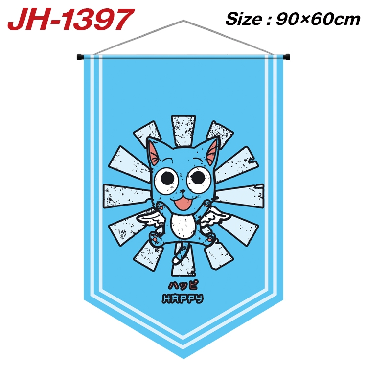 Fairy tail Anime Peripheral Full Color Printing Banner 90X60CM JH-1397