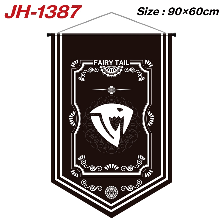 Fairy tail Anime Peripheral Full Color Printing Banner 90X60CM JH-1387