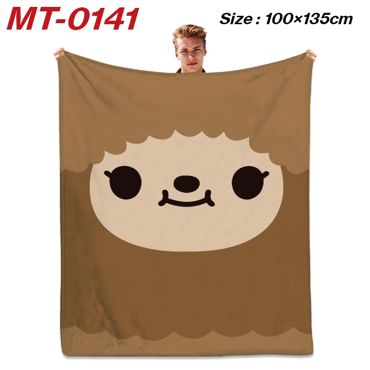 toca life world  Anime Flannel Blanket Air Conditioning Quilt Double Sided Printing 100x135cm  MT-0141