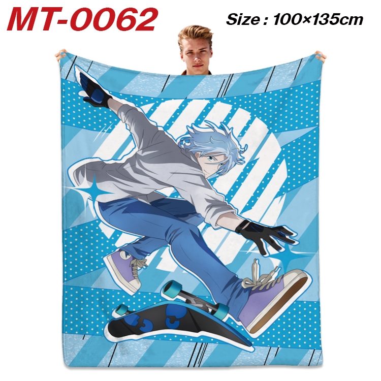 SK∞ Anime Flannel Blanket Air Conditioning Quilt Double Sided Printing 100x135cm MT-0062