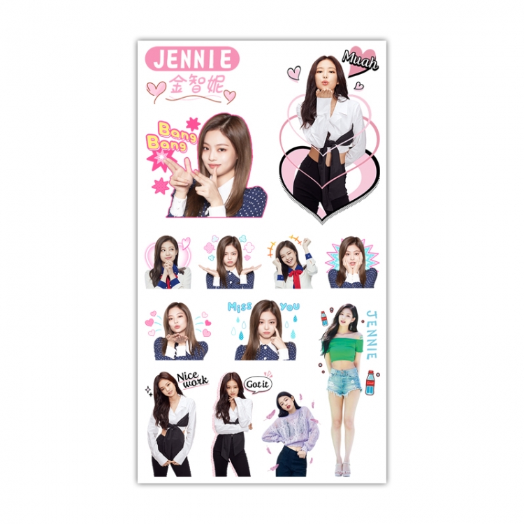 BLACK PINK Mini Tattoo Stickers Personality Stickers 10.6X6.1CM  100 pieces from the batch