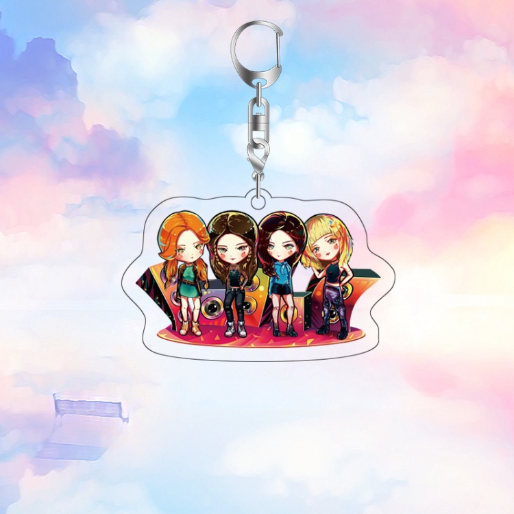 BLACK PINK acrylic pendant bag charm keychain price for 5 pcs