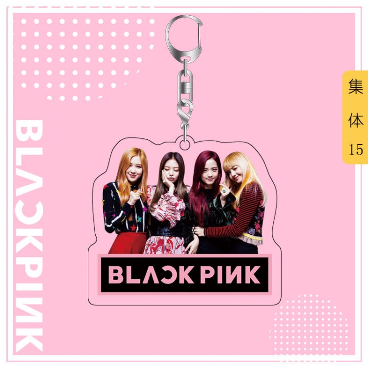 BLACK PINK acrylic pendant bag charm keychain price for 5 pcs