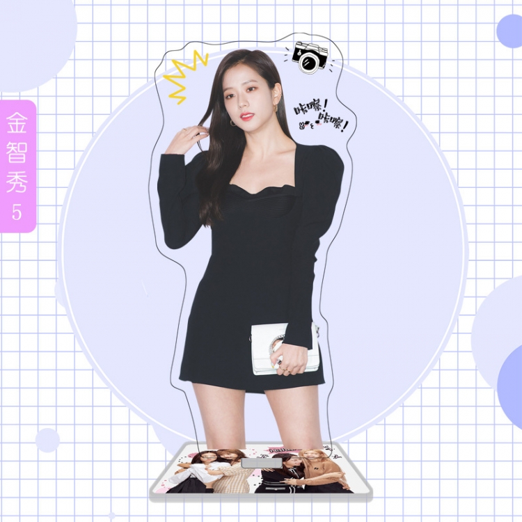 BLACK PINK  star characters acrylic Standing Plates Keychain 16cm