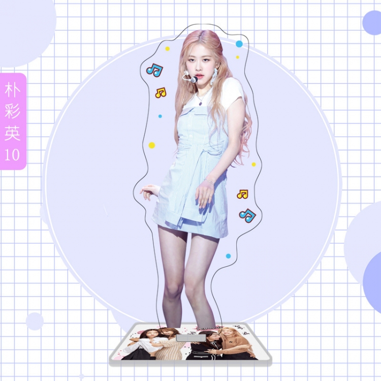 BLACK PINK  star characters acrylic Standing Plates Keychain 16cm