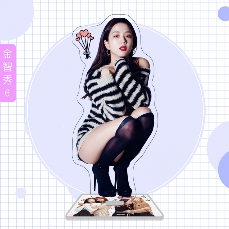 BLACK PINK  star characters acrylic Standing Plates Keychain 16cm