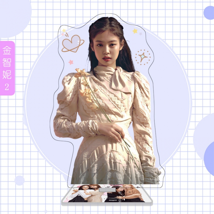 BLACK PINK  star characters acrylic Standing Plates Keychain 16cm