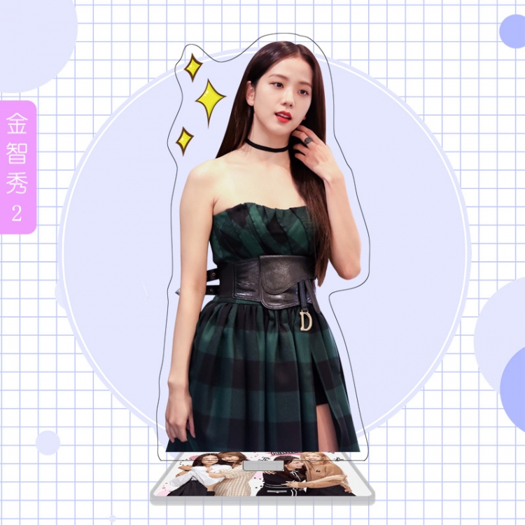 BLACK PINK  star characters acrylic Standing Plates Keychain 16cm