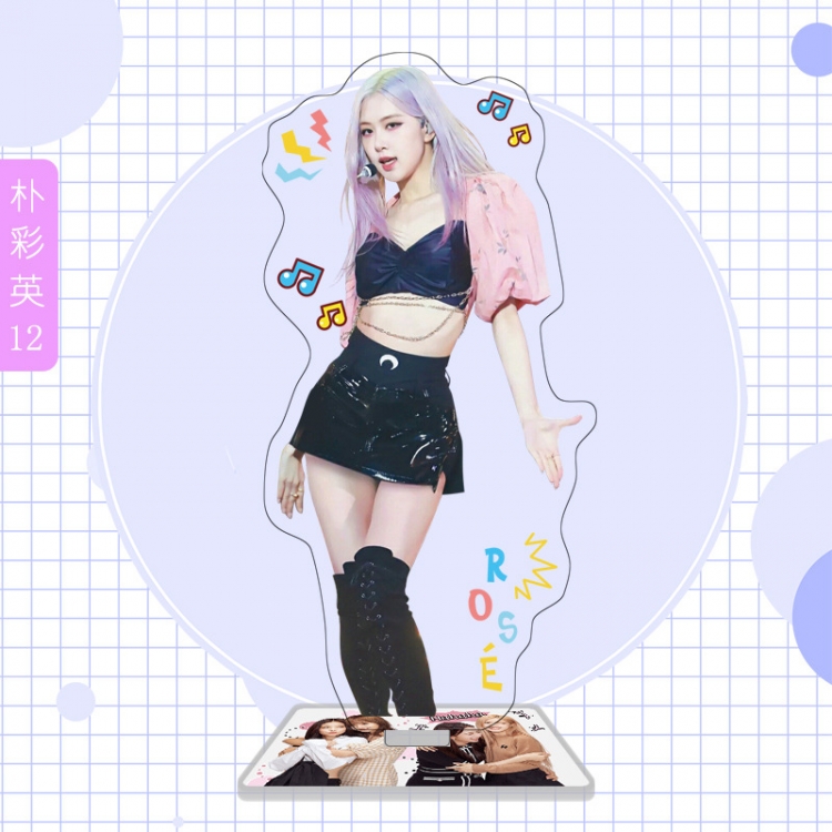 BLACK PINK  star characters acrylic Standing Plates Keychain 16cm