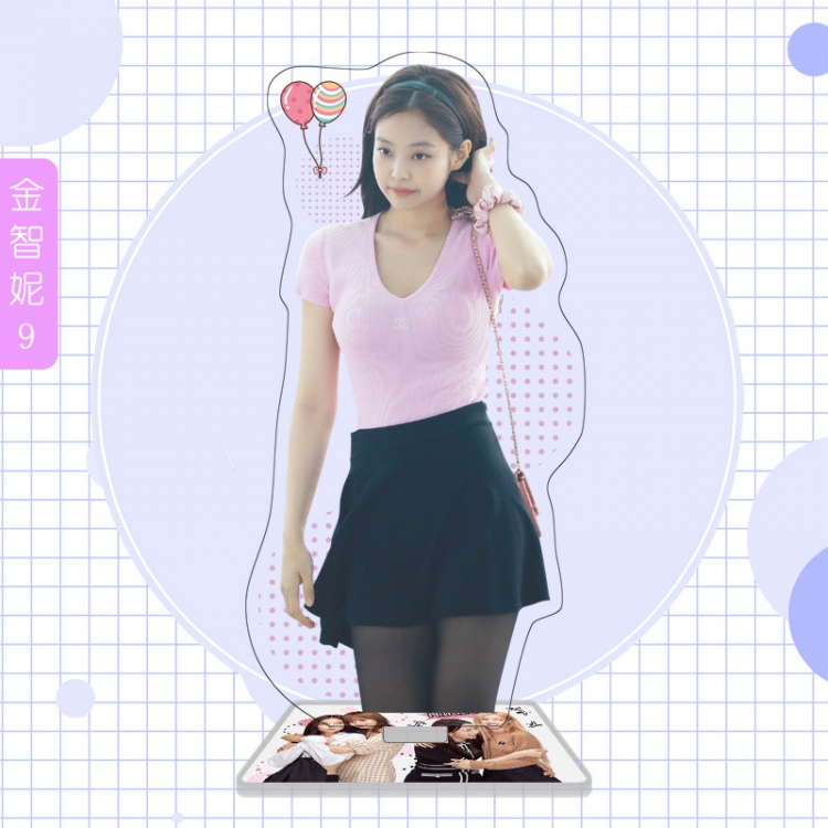 BLACK PINK  star characters acrylic Standing Plates Keychain 16cm