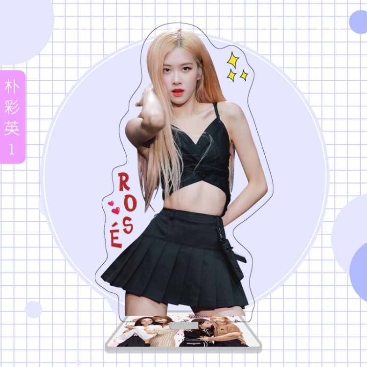 BLACK PINK  star characters acrylic Standing Plates Keychain 16cm