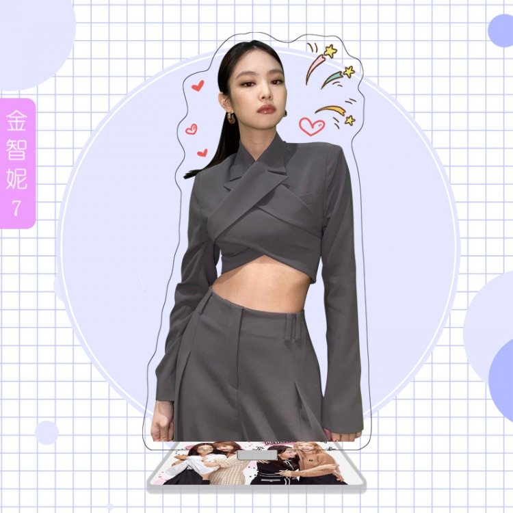 BLACK PINK  star characters acrylic Standing Plates Keychain 16cm