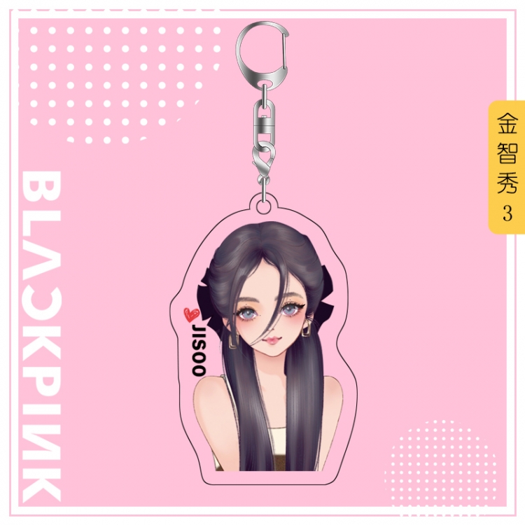 BLACK PINK acrylic pendant bag charm keychain price for 5 pcs