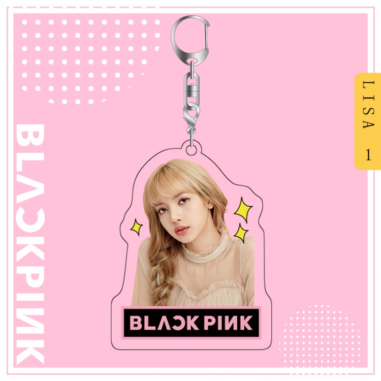 BLACK PINK acrylic pendant bag charm keychain price for 5 pcs