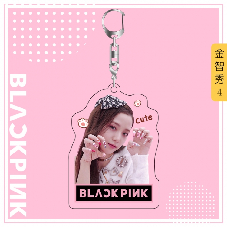 BLACK PINK acrylic pendant bag charm keychain price for 5 pcs