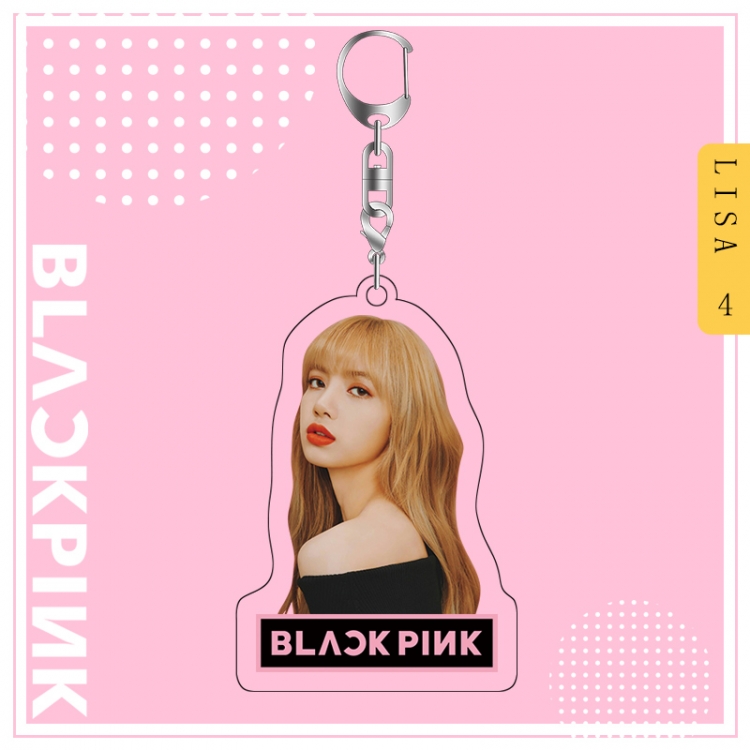 BLACK PINK acrylic pendant bag charm keychain price for 5 pcs