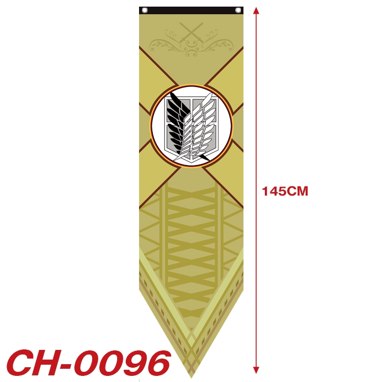 Shingeki no Kyojin Anime Peripheral Full Color Printing Banner 40x145CM CH-0096