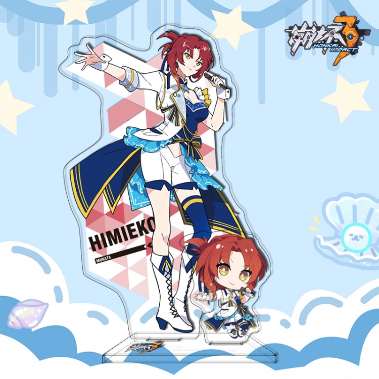 Collapse 3 double plug Anime characters acrylic Standing Plates Keychain 16cm