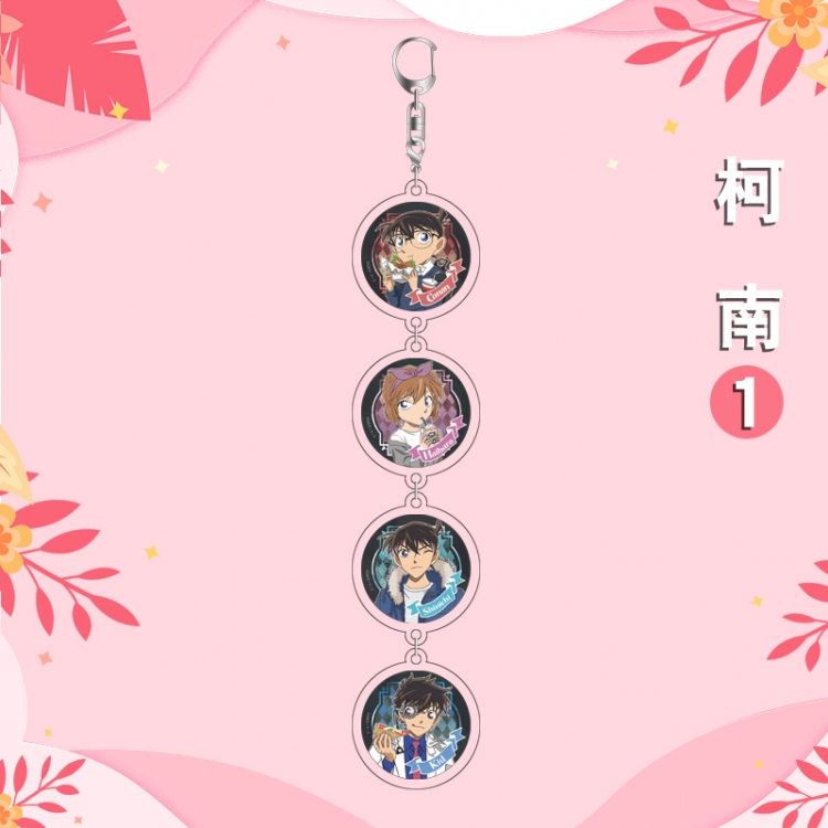 Detective conan Anime Peripheral Pendant Acrylic Keychain Ornament 16cm price for 5 pcs