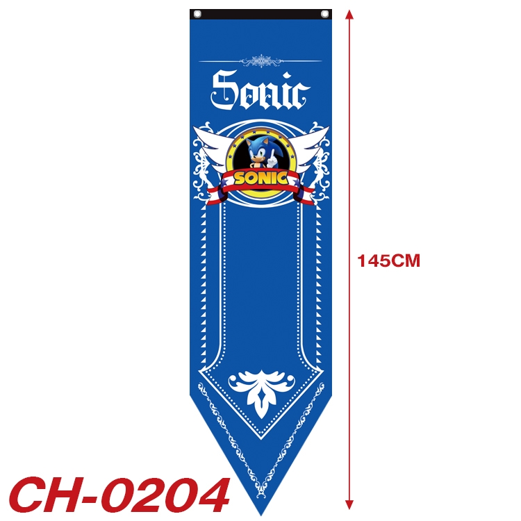 Sonic the Hedgehog Anime Peripheral Full Color Printing Banner 40x145CM CH-0204