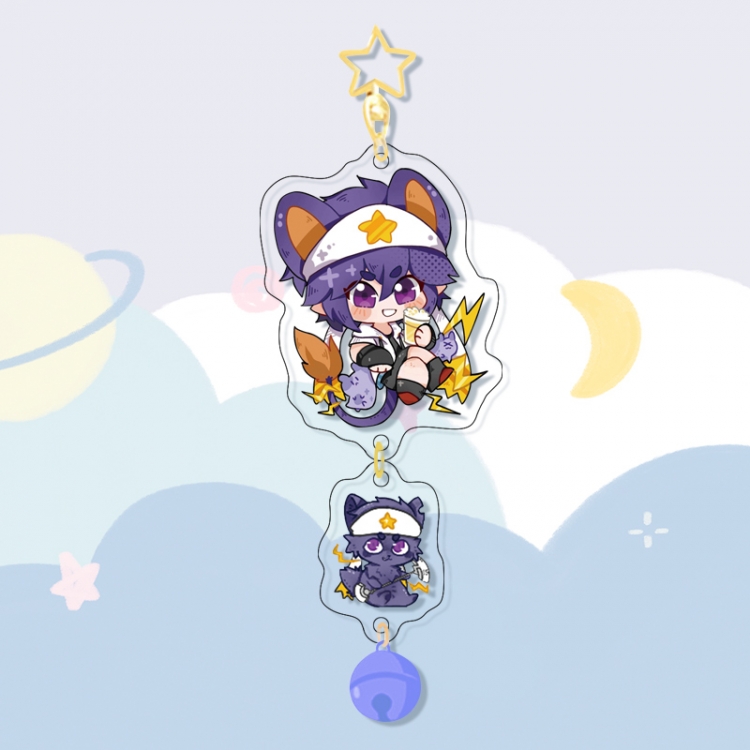 AOTU Colorful Bell Pendant Keychain Acrylic Pendant price for 5 pcs