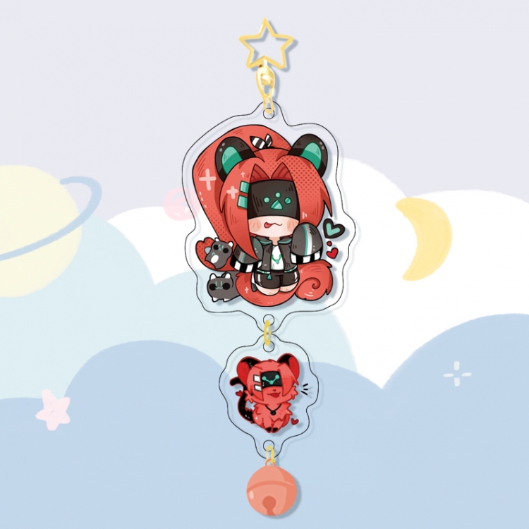 AOTU Colorful Bell Pendant Keychain Acrylic Pendant price for 5 pcs