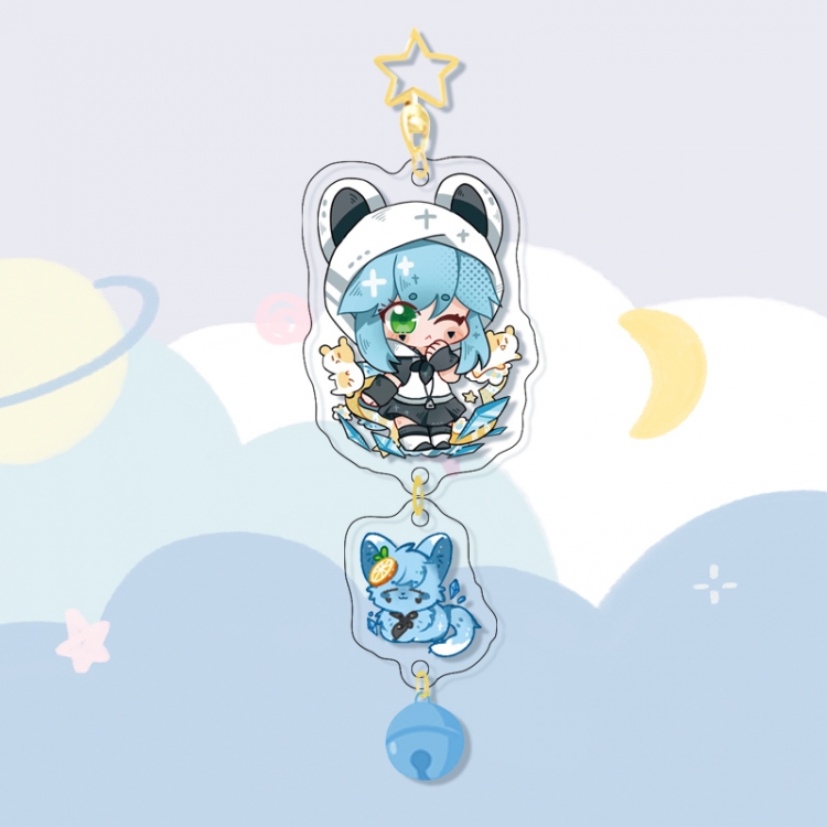 AOTU Colorful Bell Pendant Keychain Acrylic Pendant price for 5 pcs