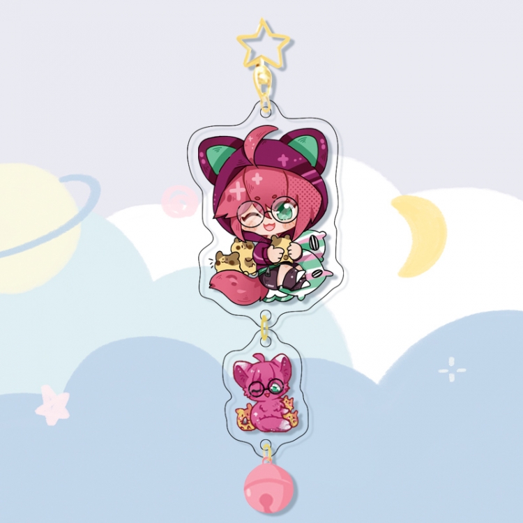 AOTU Colorful Bell Pendant Keychain Acrylic Pendant price for 5 pcs