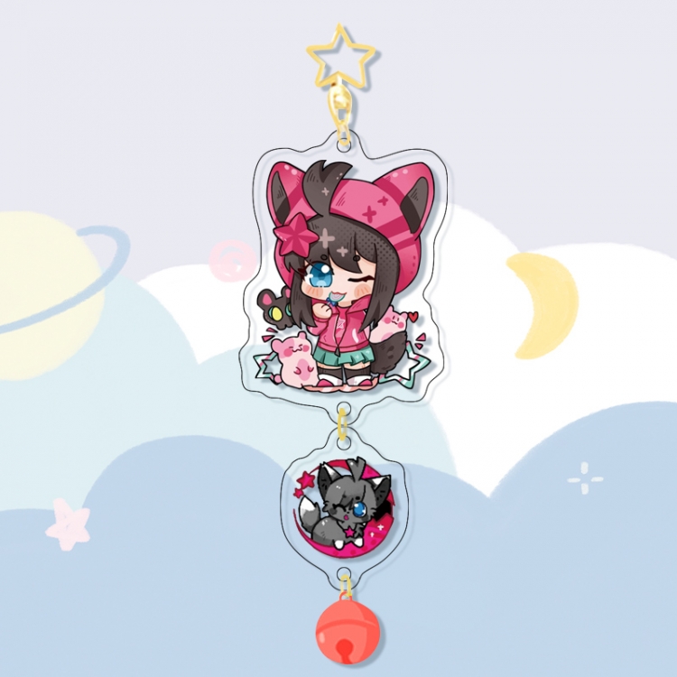 AOTU Colorful Bell Pendant Keychain Acrylic Pendant price for 5 pcs