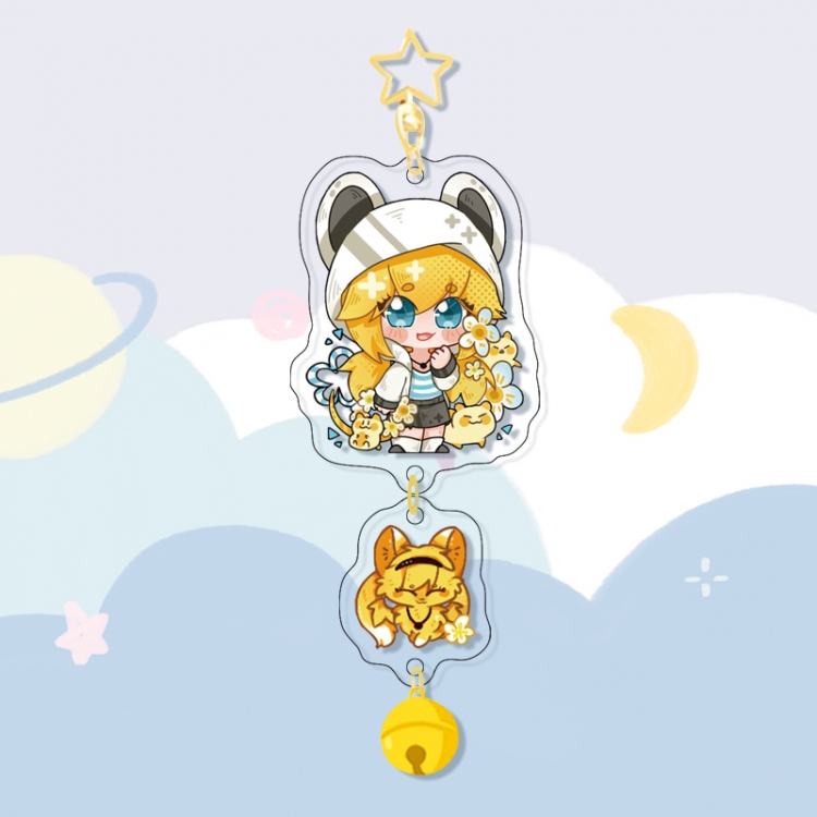 AOTU Colorful Bell Pendant Keychain Acrylic Pendant price for 5 pcs