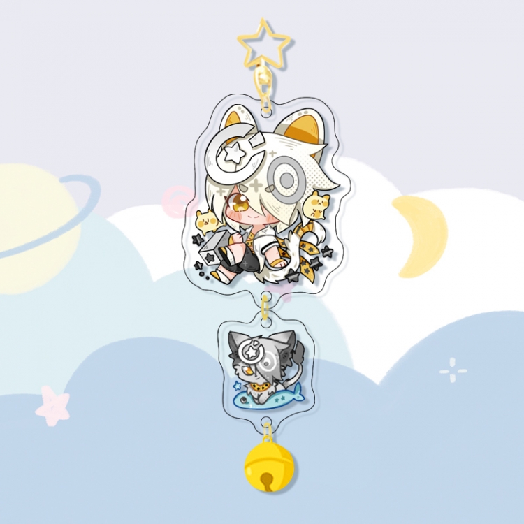 AOTU Colorful Bell Pendant Keychain Acrylic Pendant price for 5 pcs