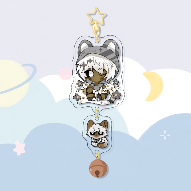 AOTU Colorful Bell Pendant Keychain Acrylic Pendant price for 5 pcs