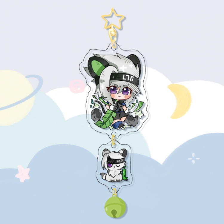 AOTU Colorful Bell Pendant Keychain Acrylic Pendant price for 5 pcs