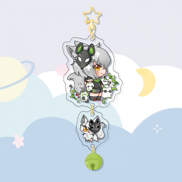 AOTU Colorful Bell Pendant Keychain Acrylic Pendant price for 5 pcs