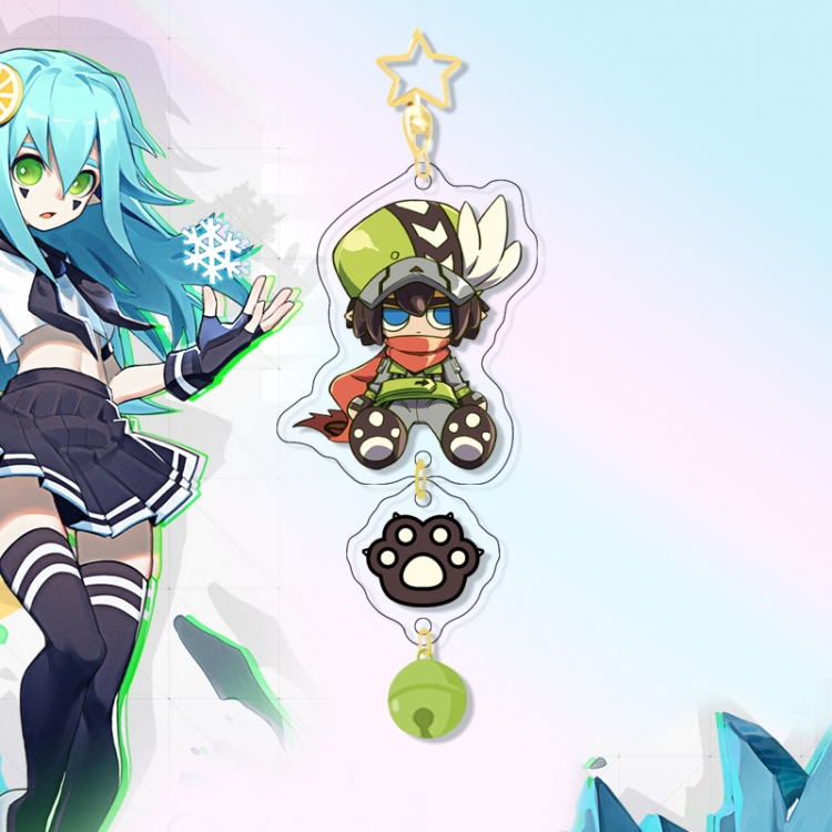 AOTU Colorful Bell Pendant Keychain Acrylic Pendant price for 5 pcs