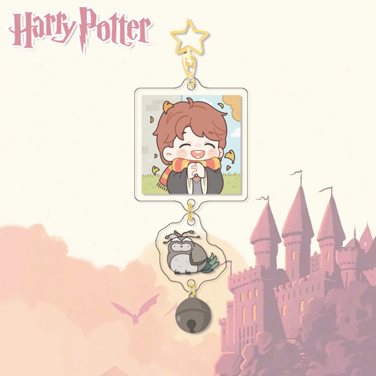 Harry Potter Colorful Bell Pendant Keychain Acrylic Pendant price for 5 pcs