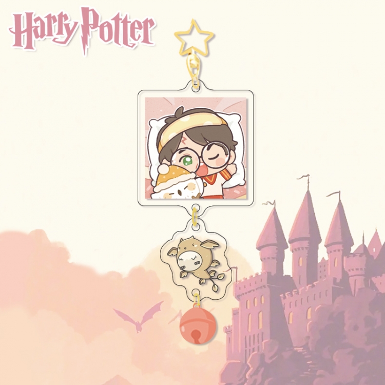Harry Potter Colorful Bell Pendant Keychain Acrylic Pendant price for 5 pcs