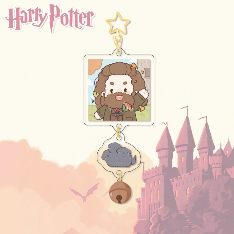 Harry Potter Colorful Bell Pendant Keychain Acrylic Pendant price for 5 pcs