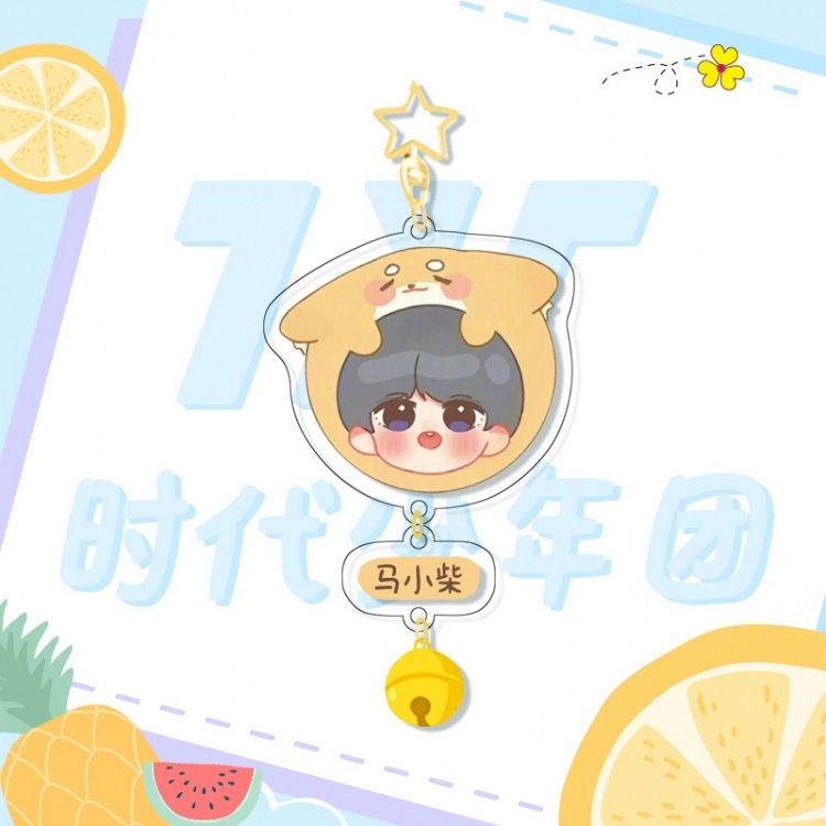 TNT  Colorful Bell Pendant Keychain Acrylic Pendant price for 5 pcs