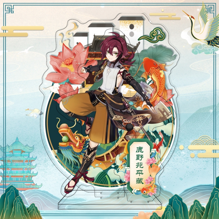 Genshin Impact  acrylic big Standing Plates Keychain 17CM＋16CM+6.5CM+9.4CM