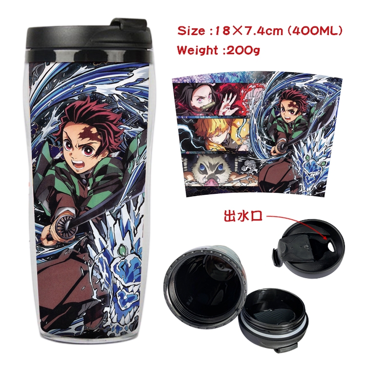 Demon Slayer Kimets Anime Starbucks Leakproof Insulated Cup 18X7.4CM 400ML